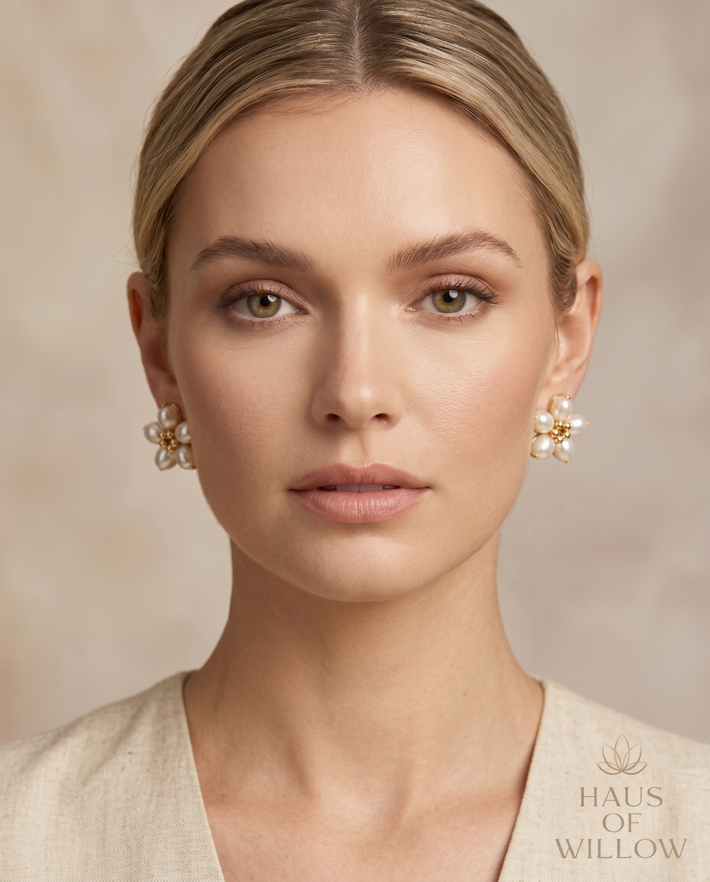Arabella Bloom Pearl Earrings