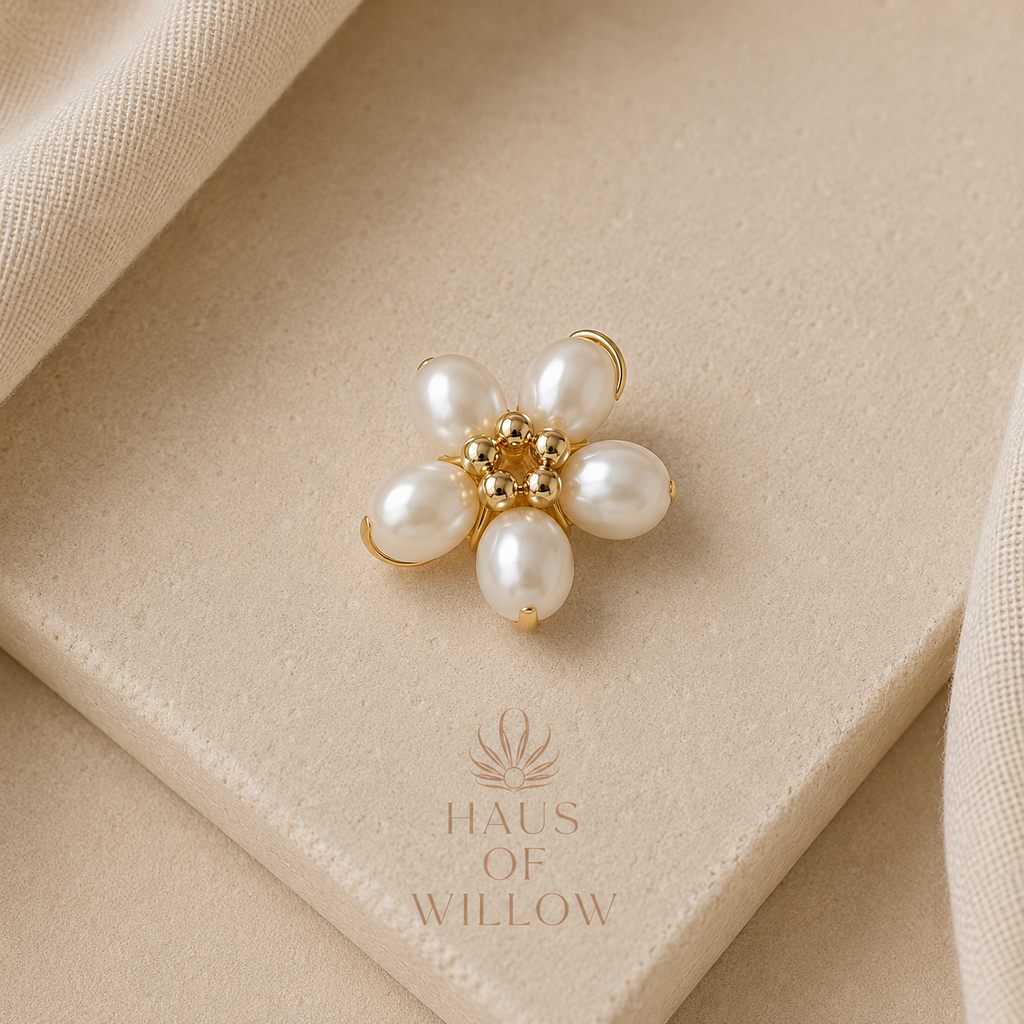 Arabella Bloom Pearl Earrings