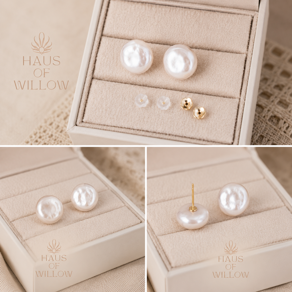 Abigail Baroque Pearl Studs