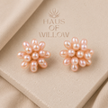 Hailey Pearl Flower Studs